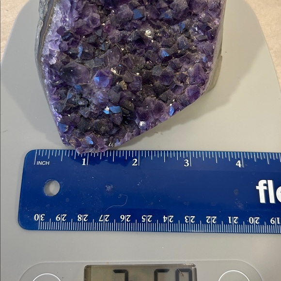 Natural Amethyst Crystal Geode Home Accent - over 3lbs - Picture 7 of 7